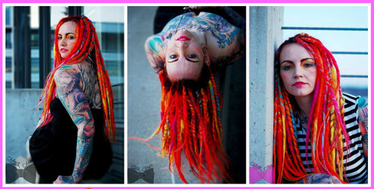 Synthetic Dreads Extensions by Cherie Straw