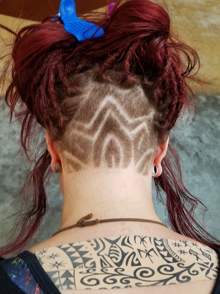 etching/hair tattoo